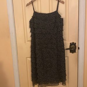 Spaghetti Strap Tiers of Pure Silk Dress Size 10
